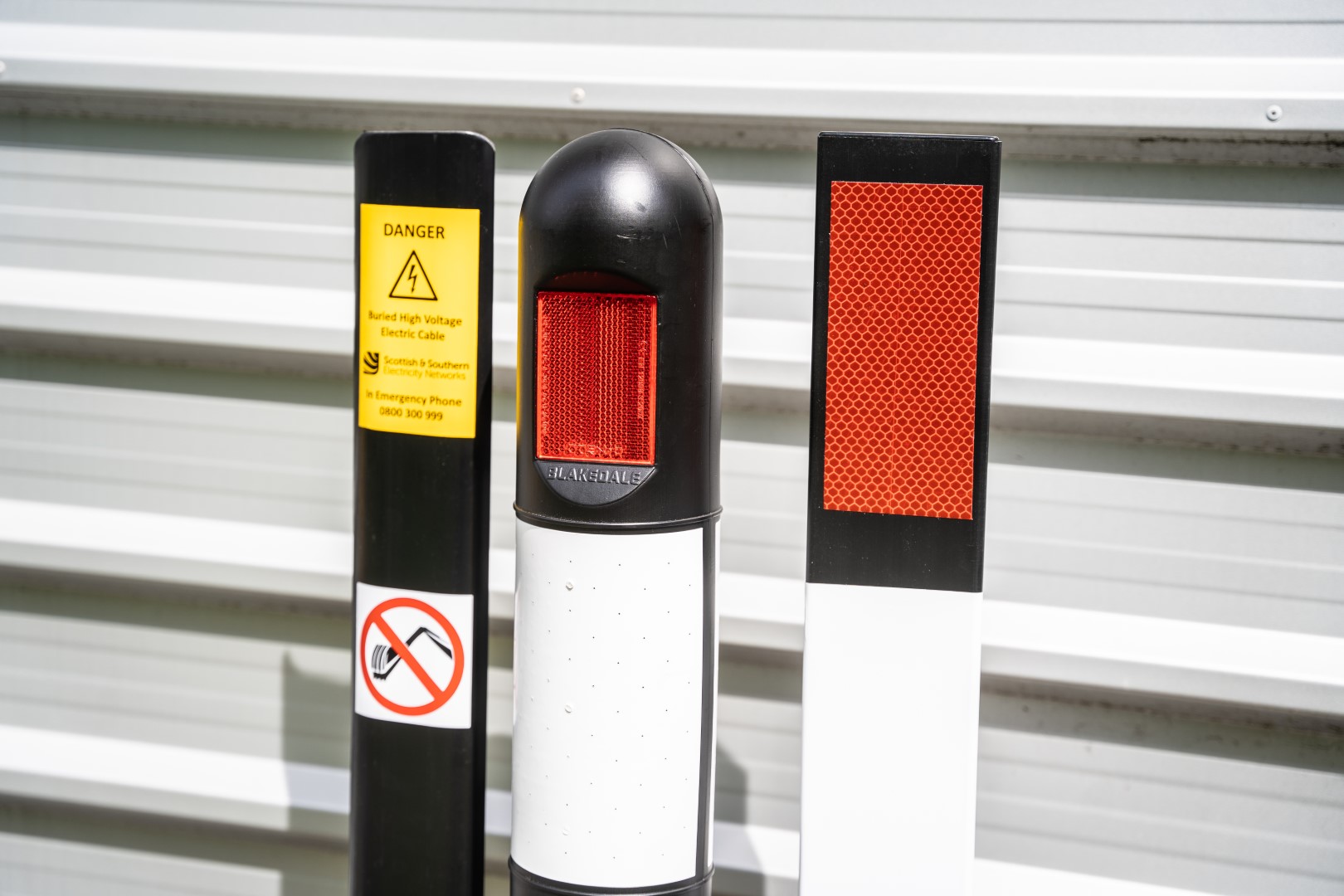 Road marker posts, bollards and information post options from Blakedale