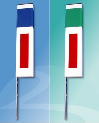 Marker Post Type 8B Barrier Mounted for use on Motorway Trunk Roads, available at Blakedale 