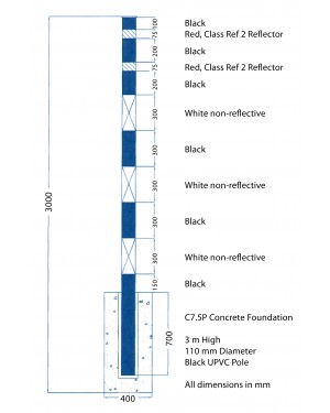 Snow Pole Dimensions Diagram 300X375 Snow Pole Dimensions Diagram
