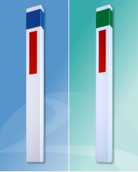 Marker Post Type 1 for use on Motorway Trunk Roads available at Blakedale