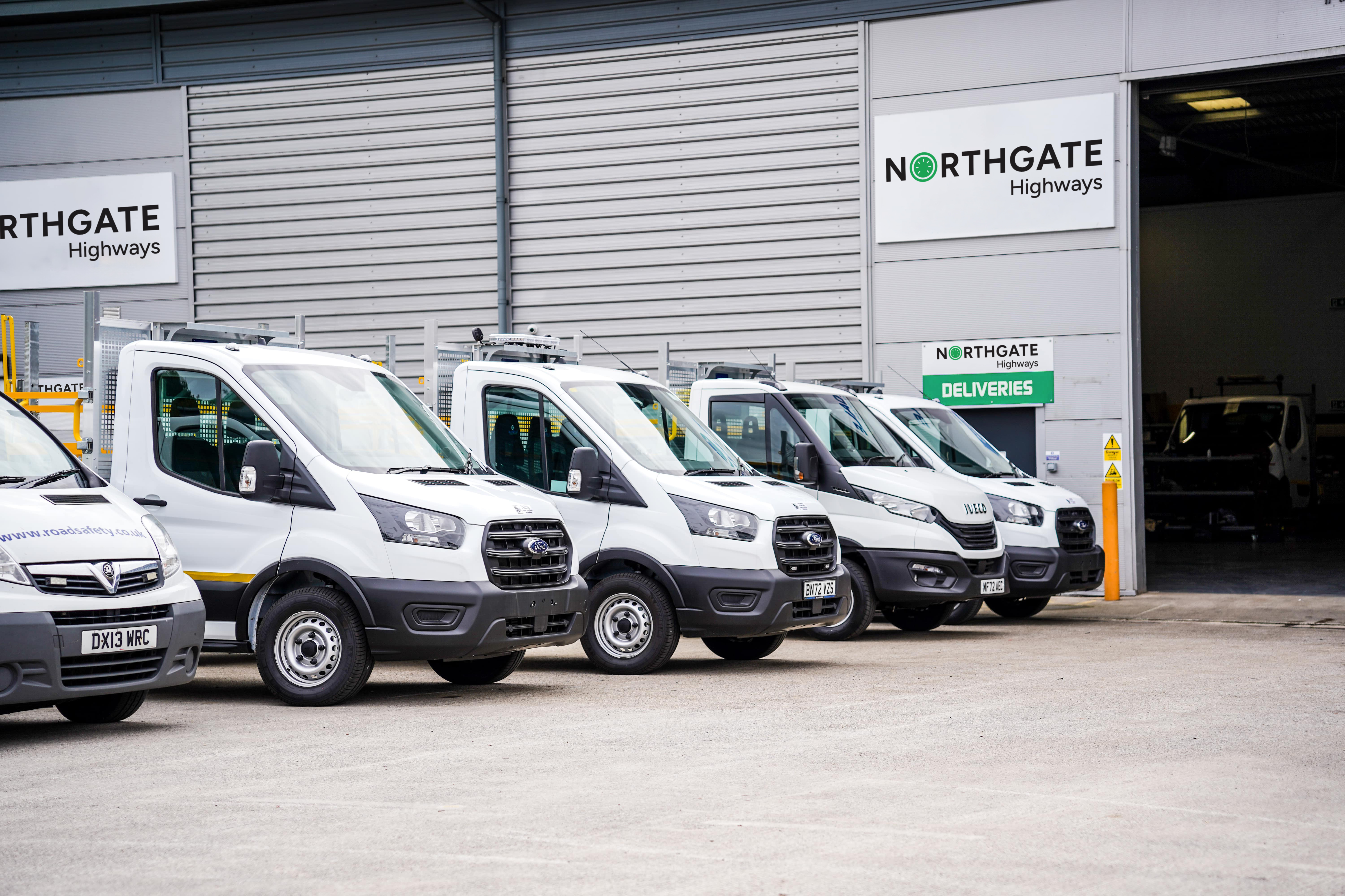 DSC01477 Min Blakedale Fleet of Traffic Management Vehicles in the Warehouse