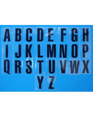 Numbers 0-9 adhesive sticker black